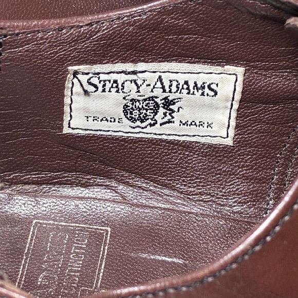 STACY ADAMS 00014 \'Madison\' Cap Toe OXFORD Men\'s Shoes SIZE 11 EE Brown Leather main image 10